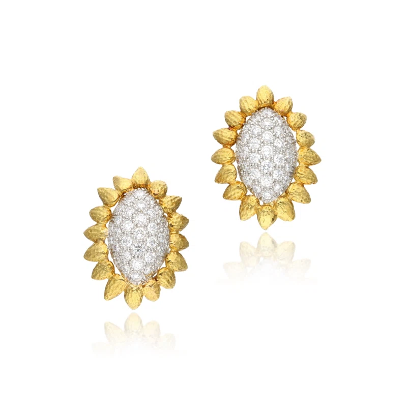 Gold, Platinum and Diamond Earclips