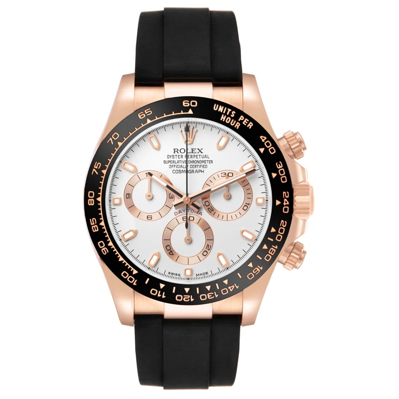 Cosmograph Daytona (Reference 116515LN). A 40mm rose gold automatic wristwatch with chronograph. 2018