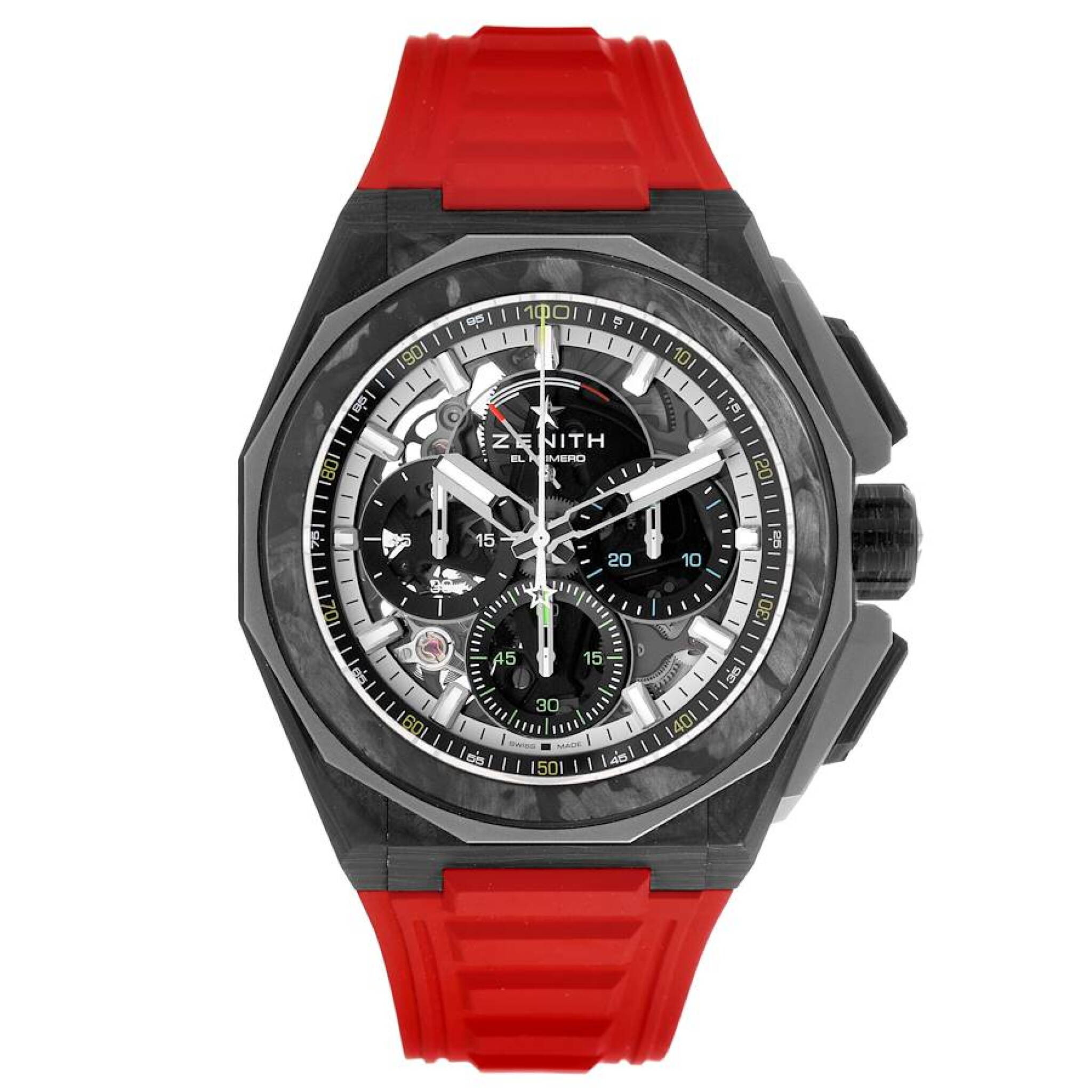 El Primero Defy Extreme (Reference 10.9100.9004). A 45mm black carbon titanium automatic wristwatch chronograph and power reserve. 2025 — view 1