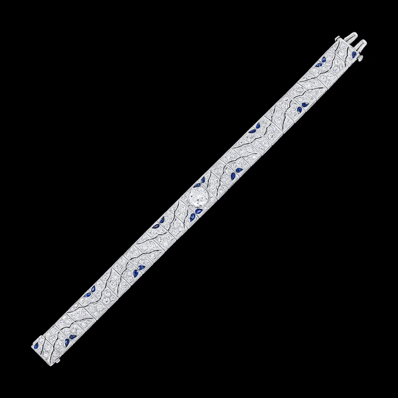 Diamond and Sapphire Bracelet