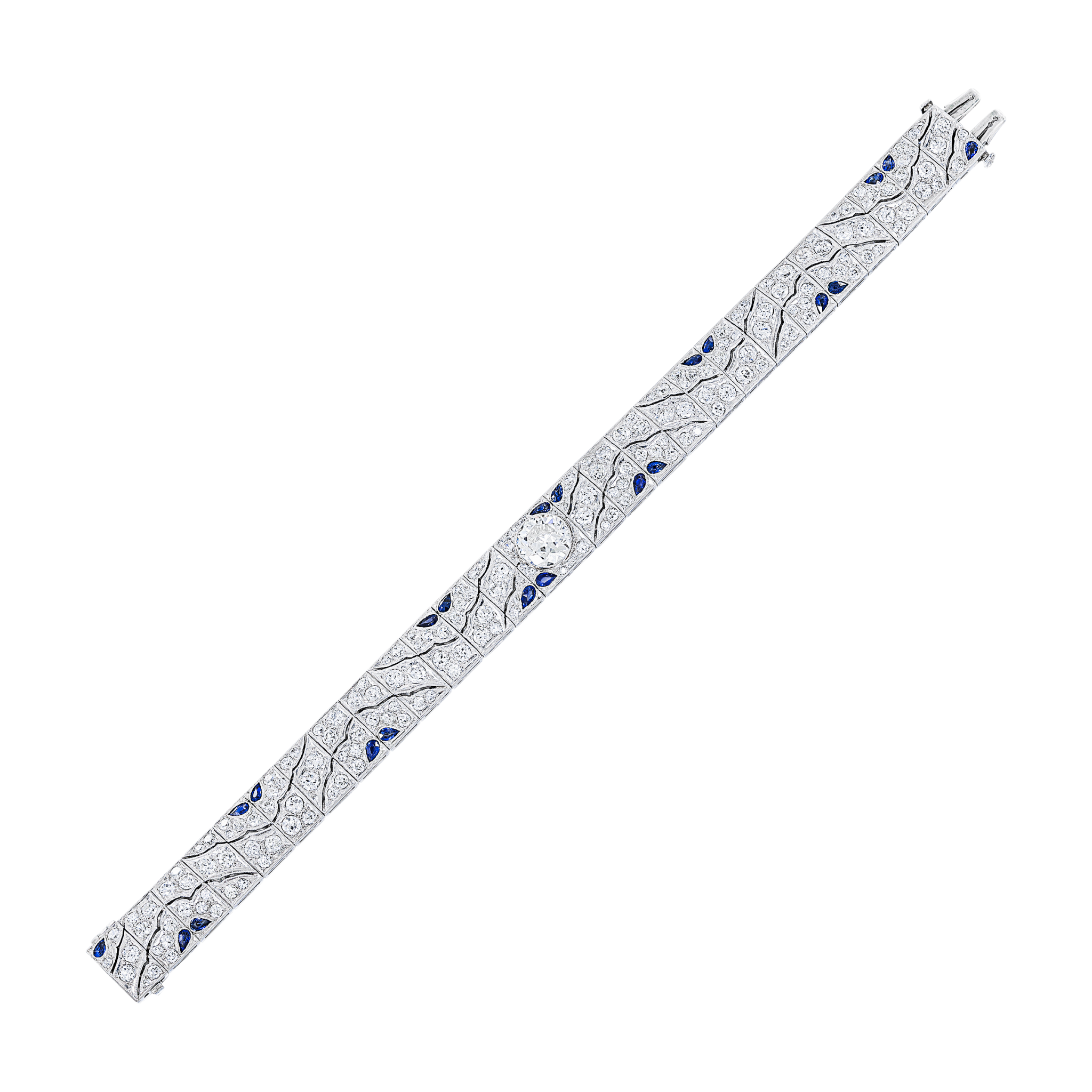 Diamond and Sapphire Bracelet  — view 1