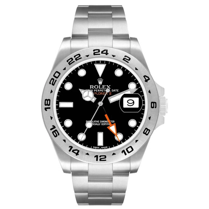 Explorer II (Reference 216570). A 42mm stainless steel automatic wristwatch with date and dual time. 2016