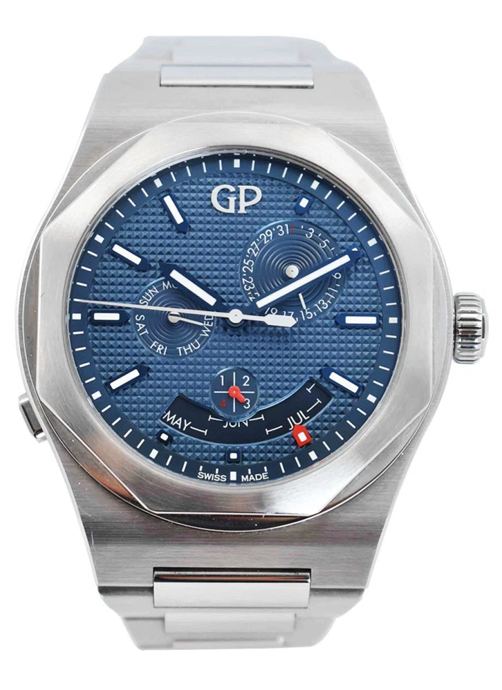 Laureato (Reference 81035-11-431-11A). A stainless steel automatic wristwatch with day, date, month, leap year, and perpetual calendar. 2023