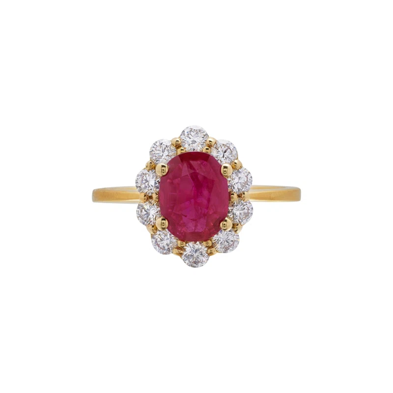 Gold, 1.00ct Ruby and Diamond Ring