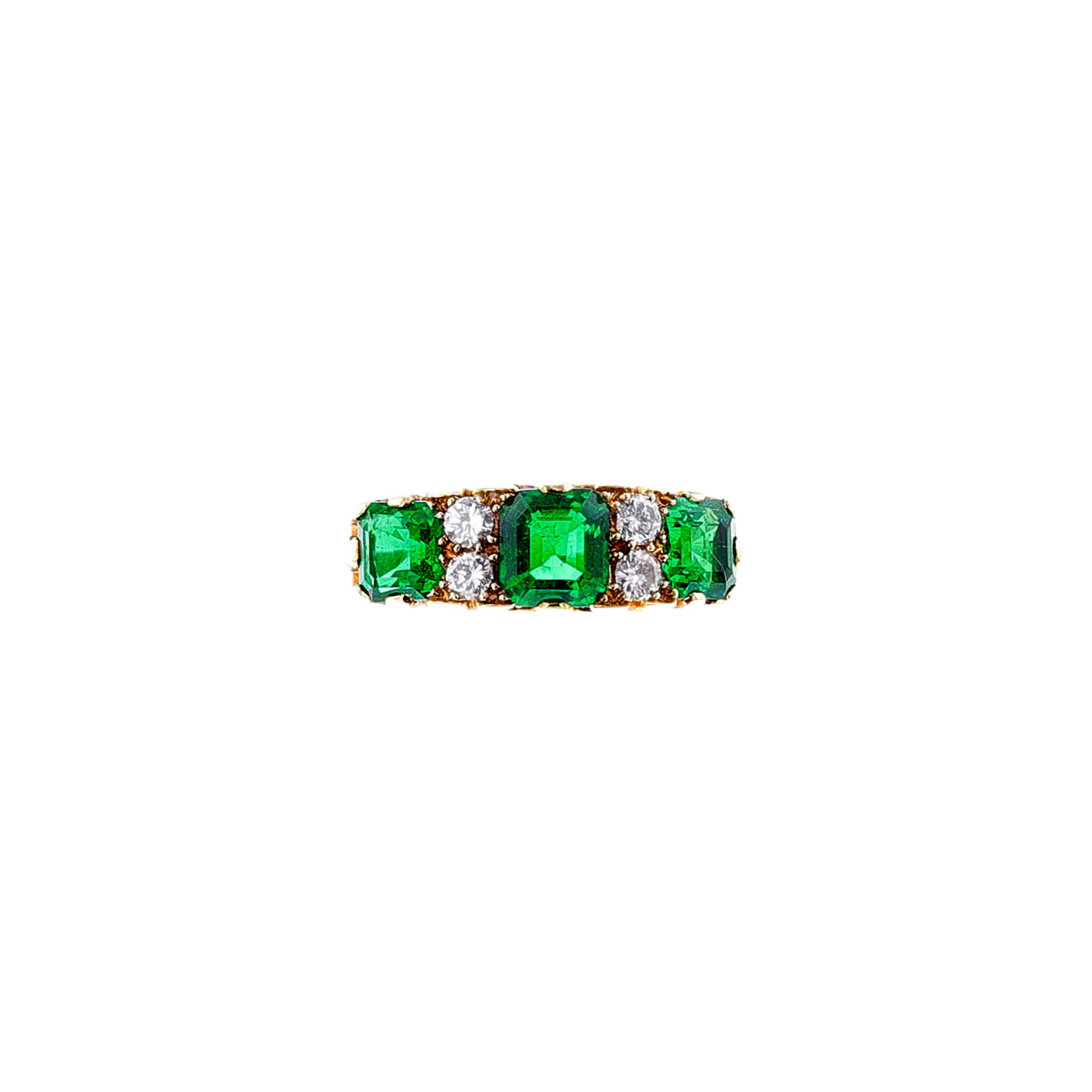 Gold, 2.25ct Colombian Emerald and Diamond Ring — view 1