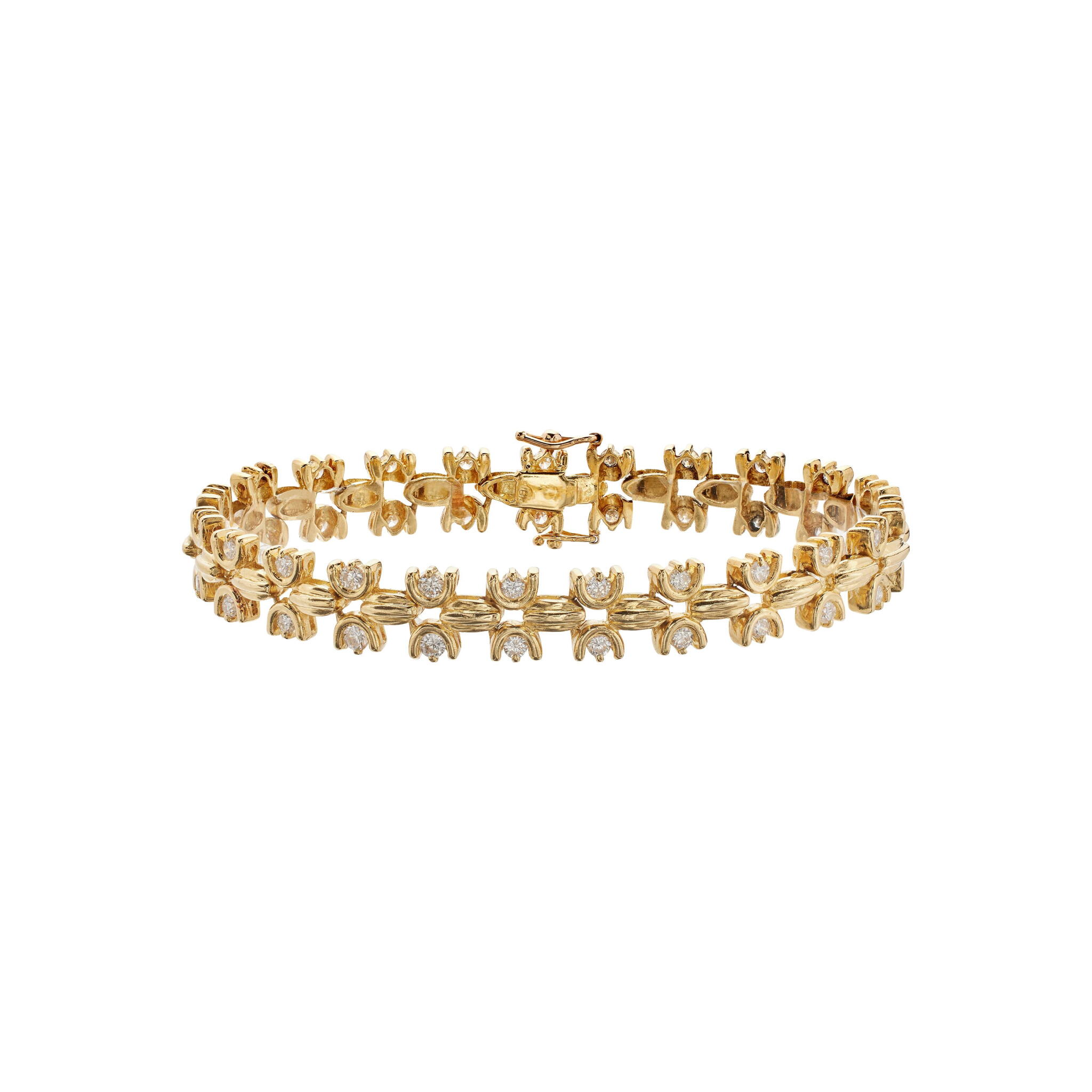 Gold and Diamond Bracelet — view 1