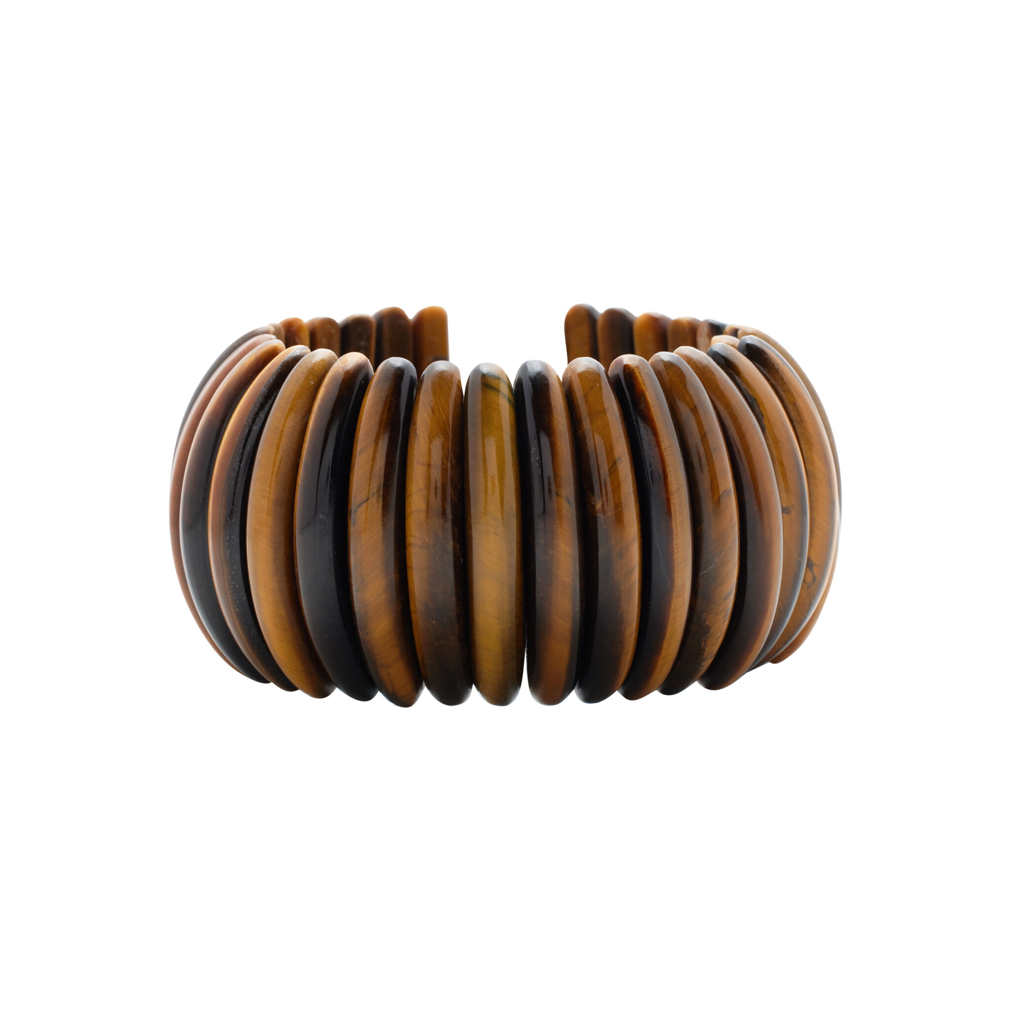 Gold and Tiger's Eye Quartz Bracelet — view 1