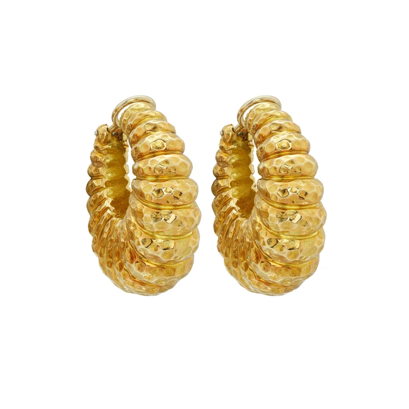 Gold Hoop Earclips
