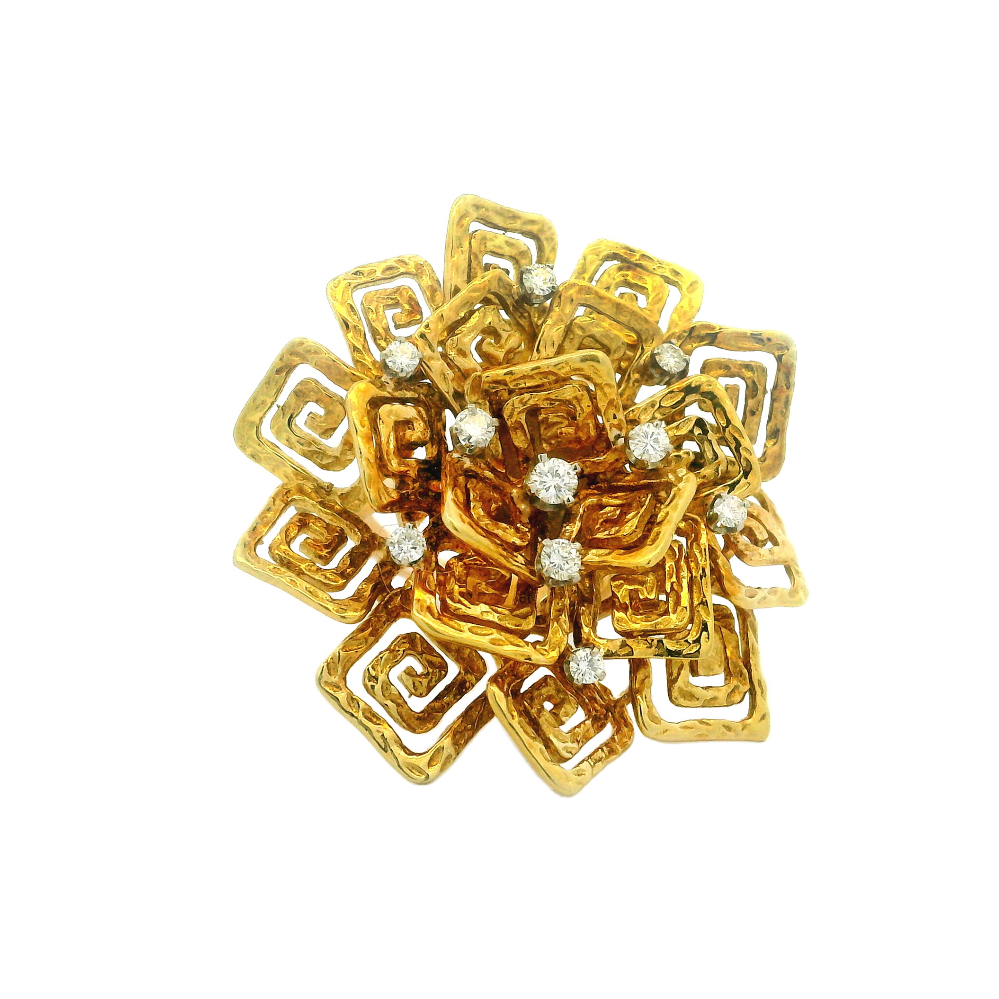 Vintage Gold and Diamond Ring — view 1