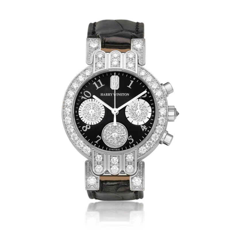 Premier (المرجع 200UCQ32W). ساعة يد من الذهب الأبيض بقطر 36mm، مرصّعة بالألماس، بحركة كوارتز، مع كرونوغراف. 2007