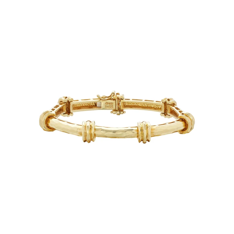 Gold Link Bamboo Bracelet