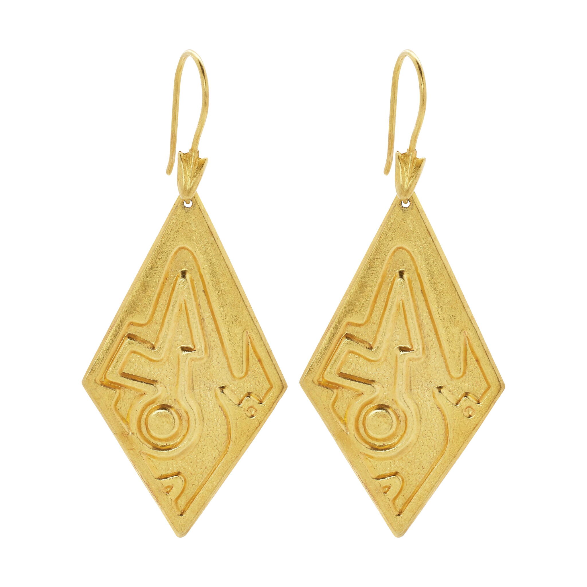 Gold Earrings — view 1