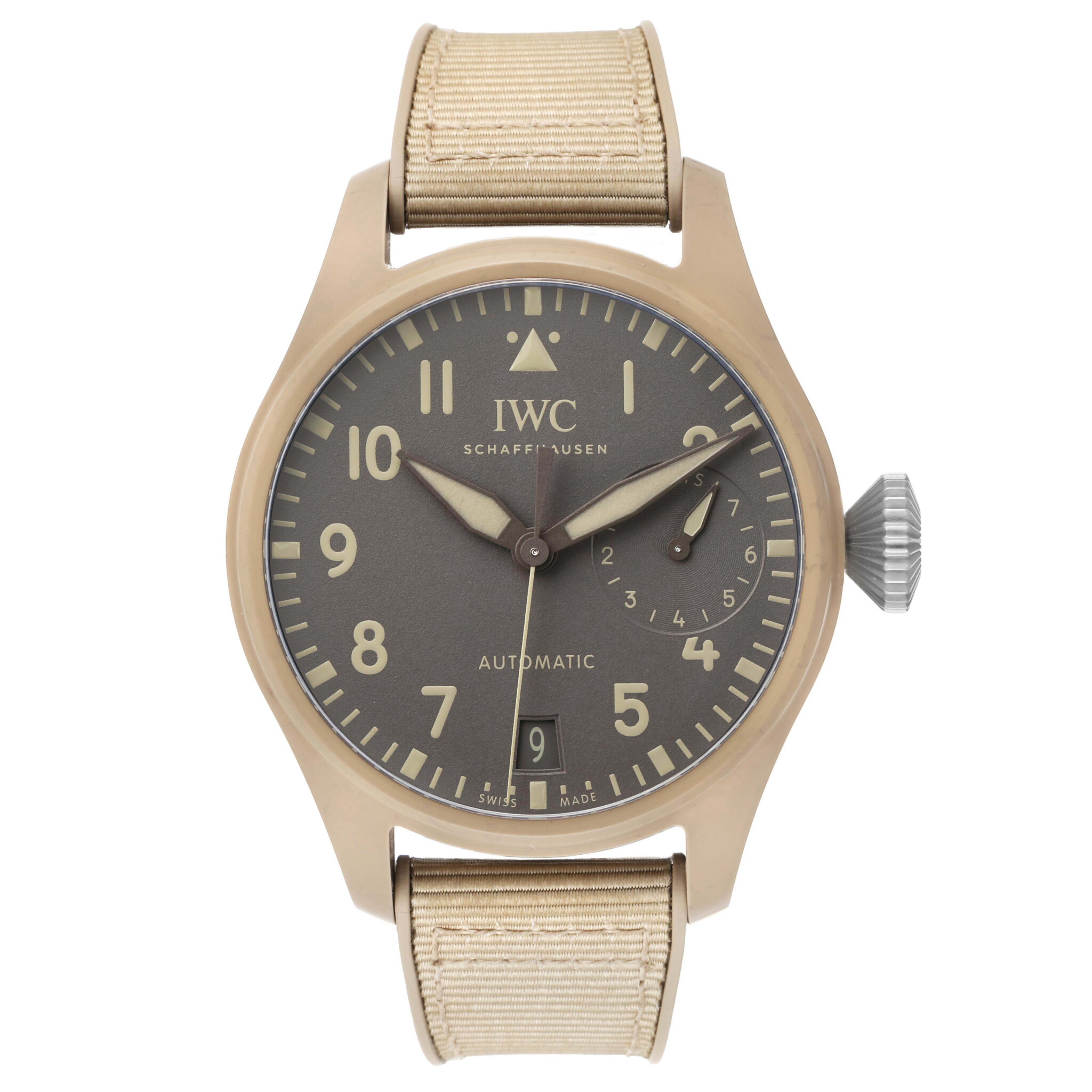 Big Pilot's TOP GUN 'Mojave Desert' (Reference IW506003). A 46mm ceramic automatic wristwatch with date and power reserve. 2023 — view 1