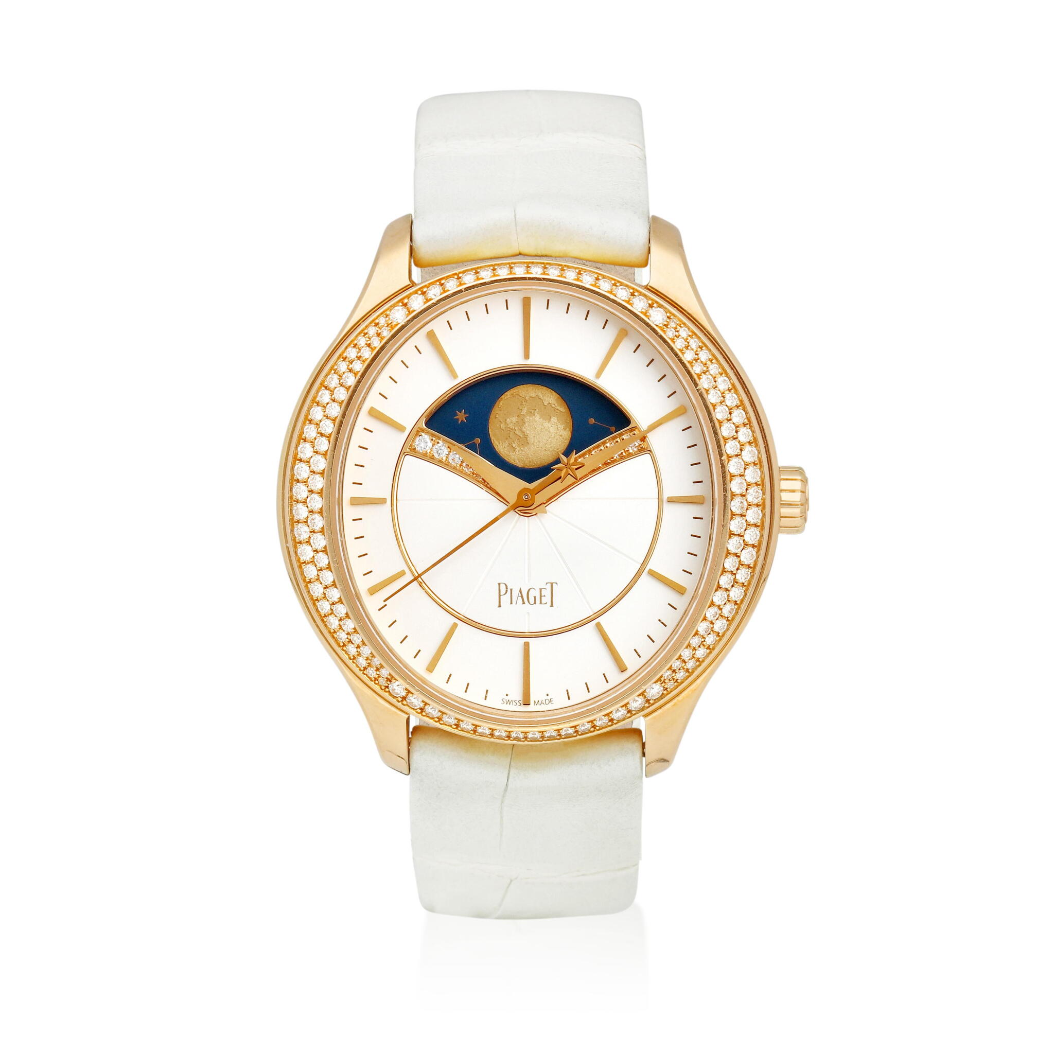 Limelight Stella (Reference P11179). A rose gold and diamond-set automatic wristwatch with moon phases. Circa 2015 — view 1