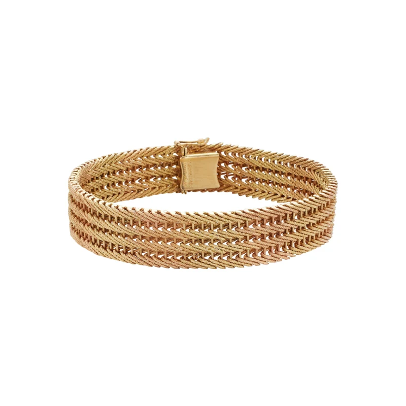 Vintage Gold and Rose Gold Bracelet 