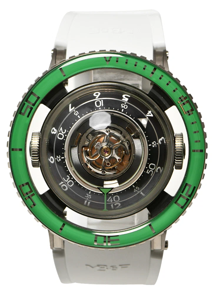 Horological Machine N°7 'Aquapod' (المرجع 70.TGL.B). ساعة يد من التيتانيوم بقطر 50mm، بحركة أوتوماتيكية، مع توربيون. 2022