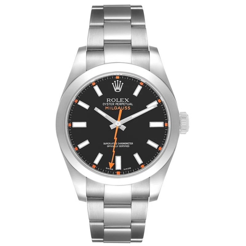 Milgauss (Reference 116400). A 40mm stainless steel automatic wristwatch. 2010
