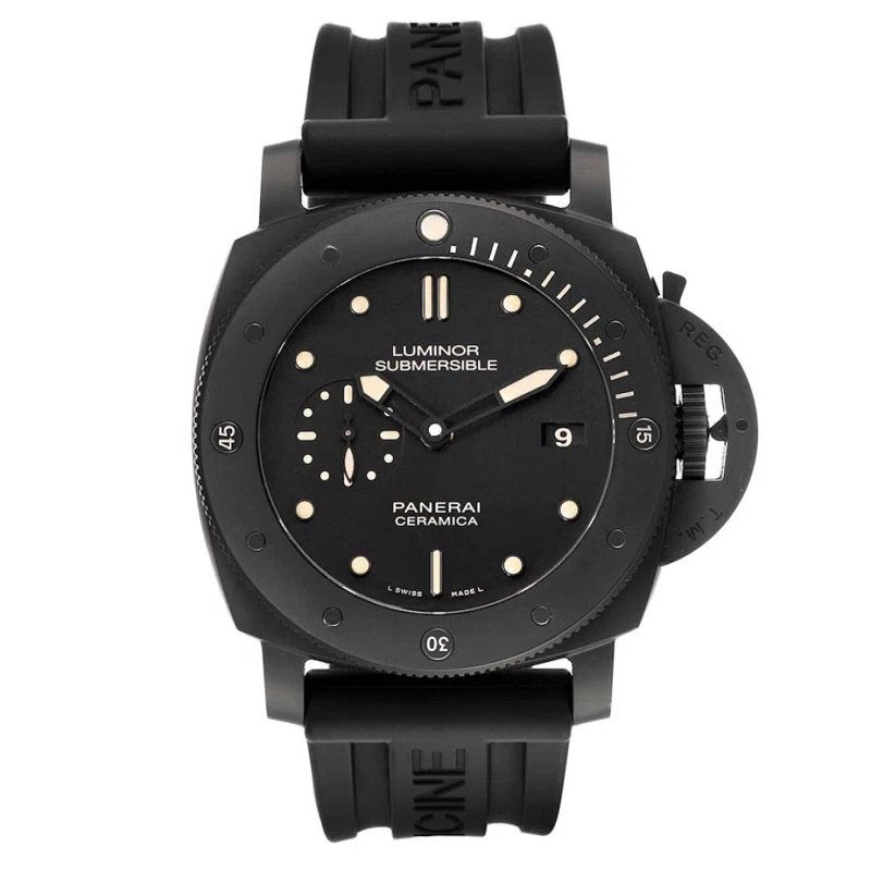 Luminor Submersible 1950 (المرجع PAM00508). ساعة يد من black ceramic بقطر 47mm، بحركة أوتوماتيكية، مع التاريخ. 2014
