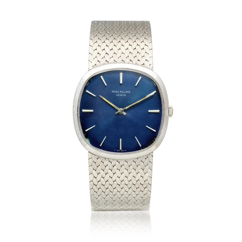 Golden Ellipse (Reference 3544). A white gold mechanical bracelet watch. Circa 1967