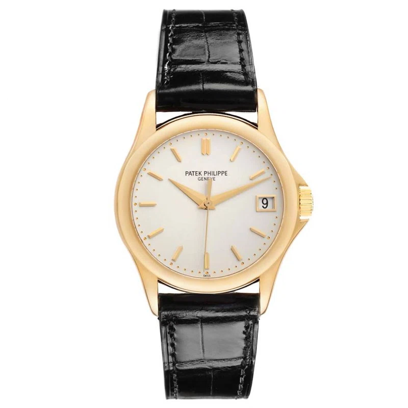 Calatrava (Reference 5107J-001). A 37mm yellow gold automatic wristwatch with date. 2006