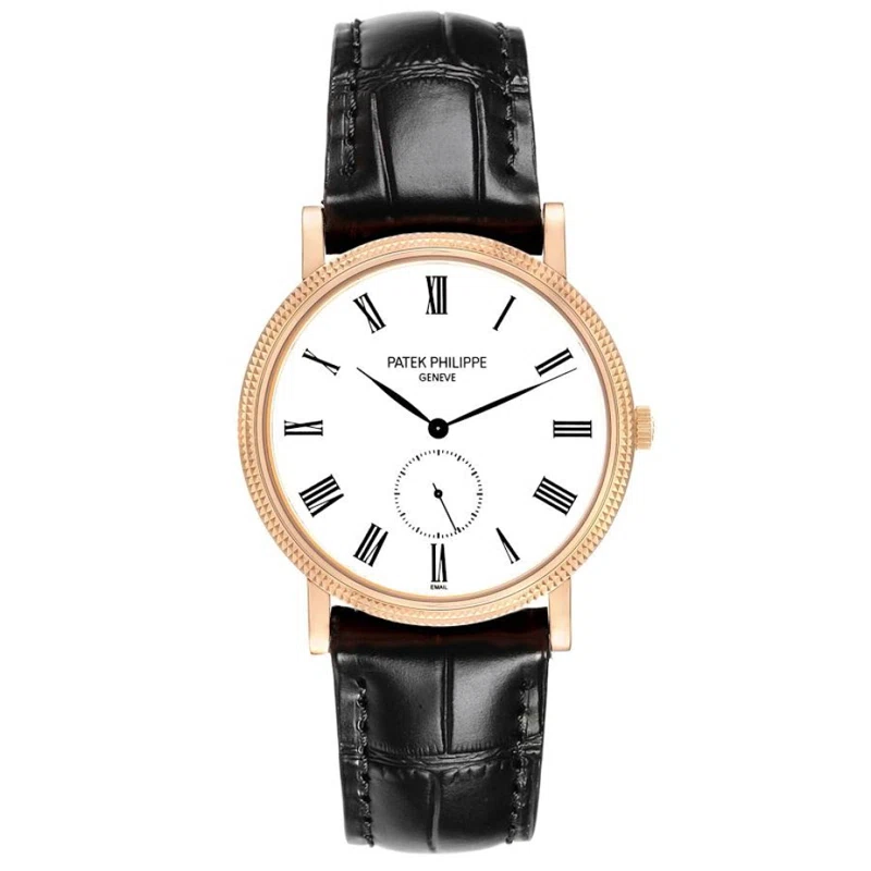 Calatrava (Reference 5116R-001). A 36mm rose gold manual wind wristwatch.