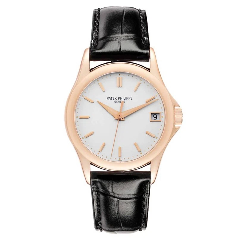 Calatrava (Reference 5127R). A 37mm rose gold automatic wristwatch with date.