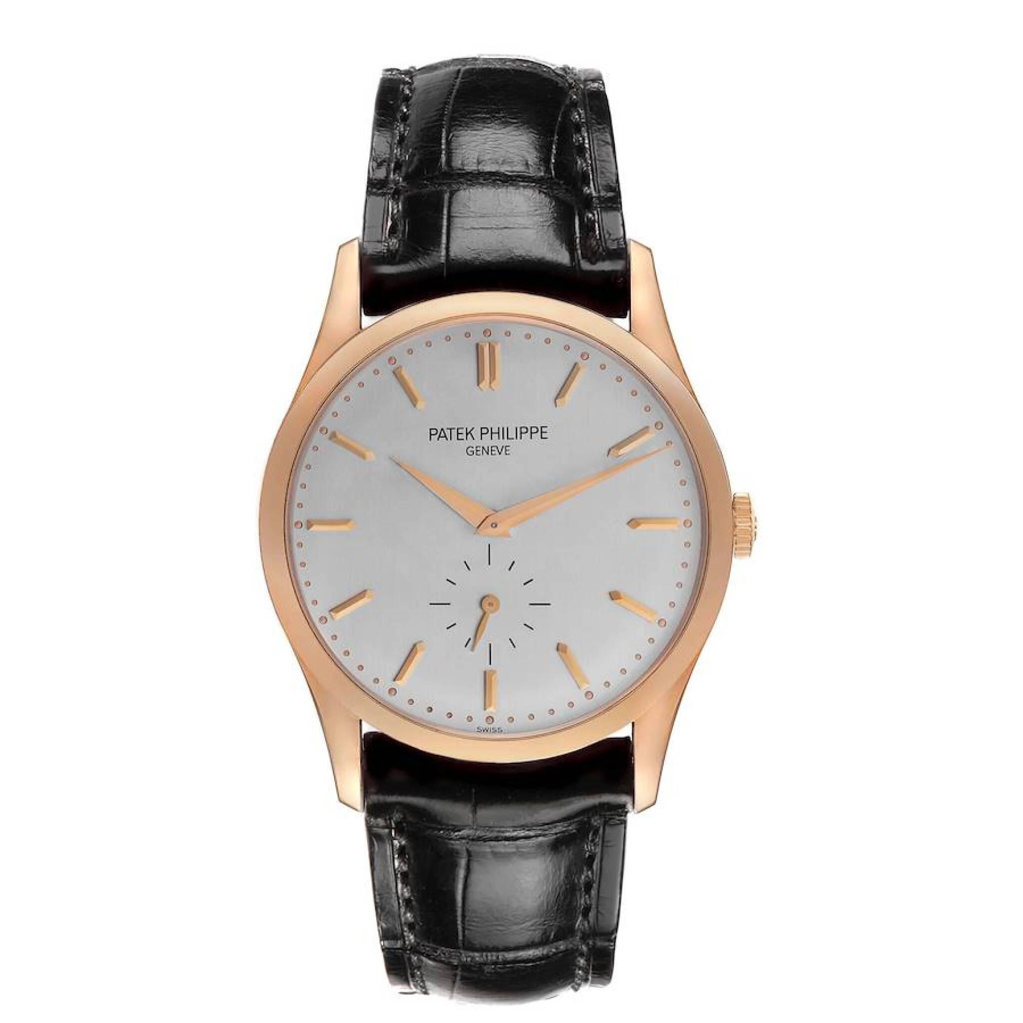 Calatrava (Reference 5196R). A 37mm rose gold manual wind wristwatch. — view 1