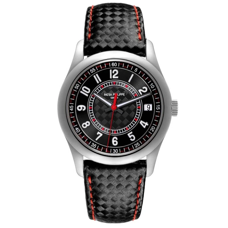 Calatrava (Reference 6007G-010). A 40mm white gold automatic wristwatch with date.