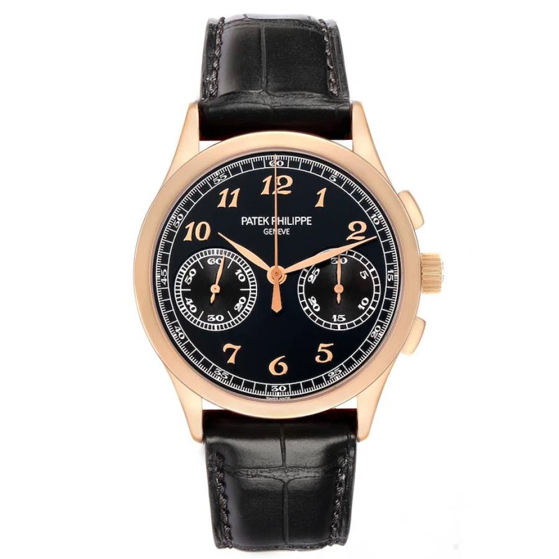 Complications (Reference 5170R-010). A 39mm rose gold manual wind wristwatch with chronograph. 2017