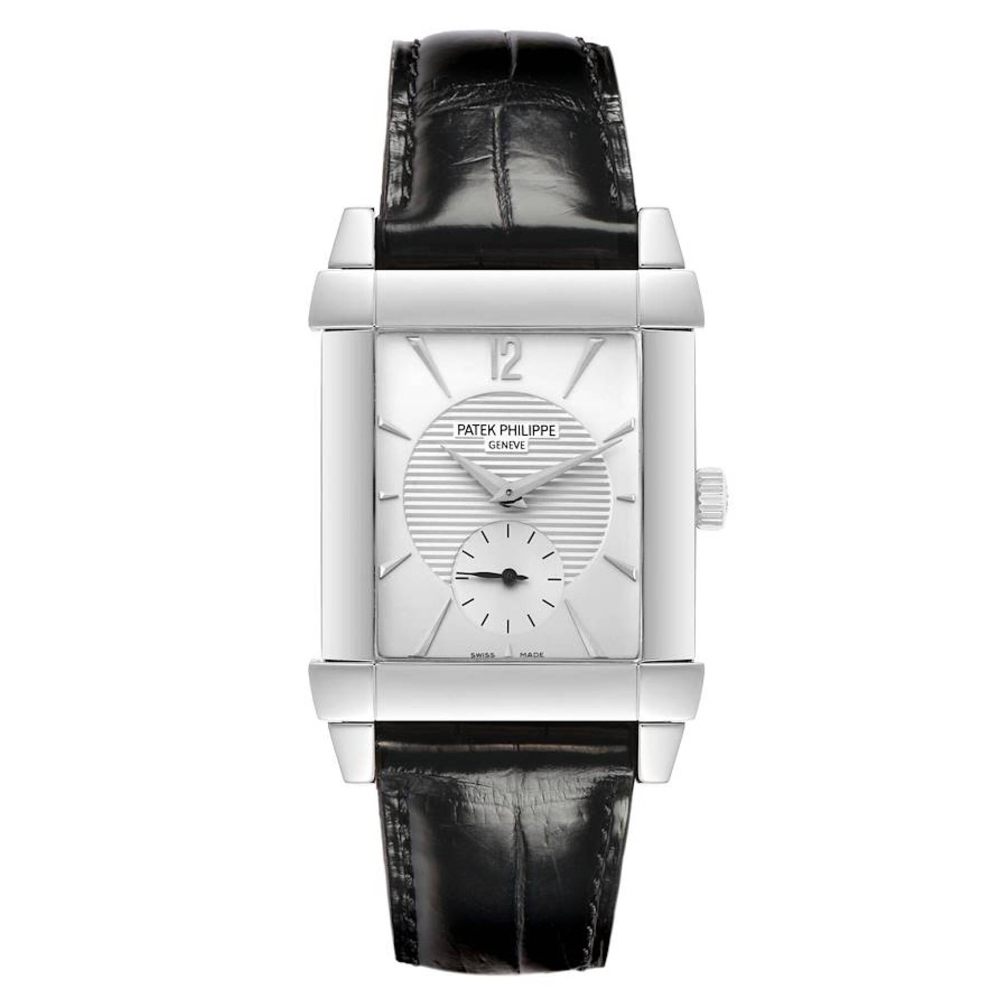 Gondolo (Reference 5111G-001). A 47.5mm white gold manual wind wristwatch. 2006 — view 1