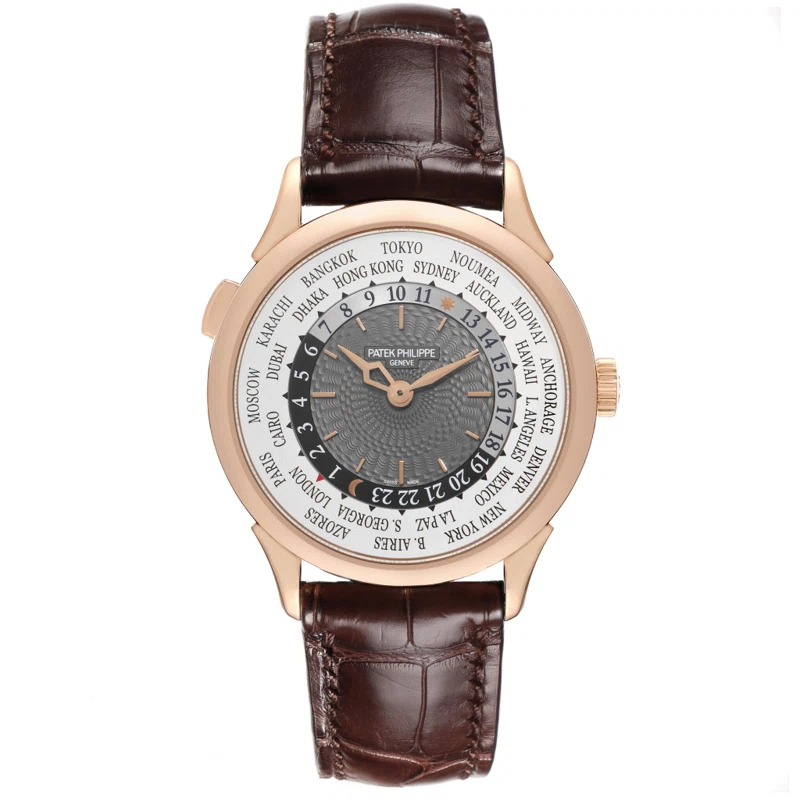Complications (Reference 5230R-001). A 38.5mm rose gold automatic wristwatch with world time.