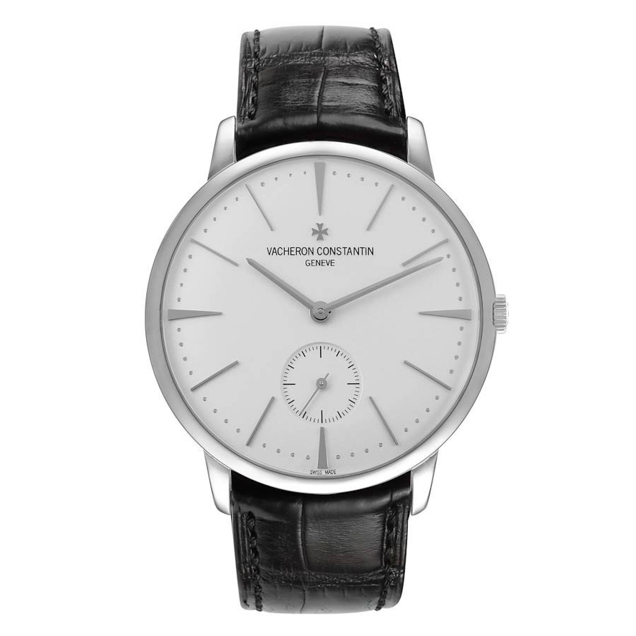Patrimony (Reference 1110U/000G-B086). A 42mm white gold manual wind wristwatch. 2016 — view 1