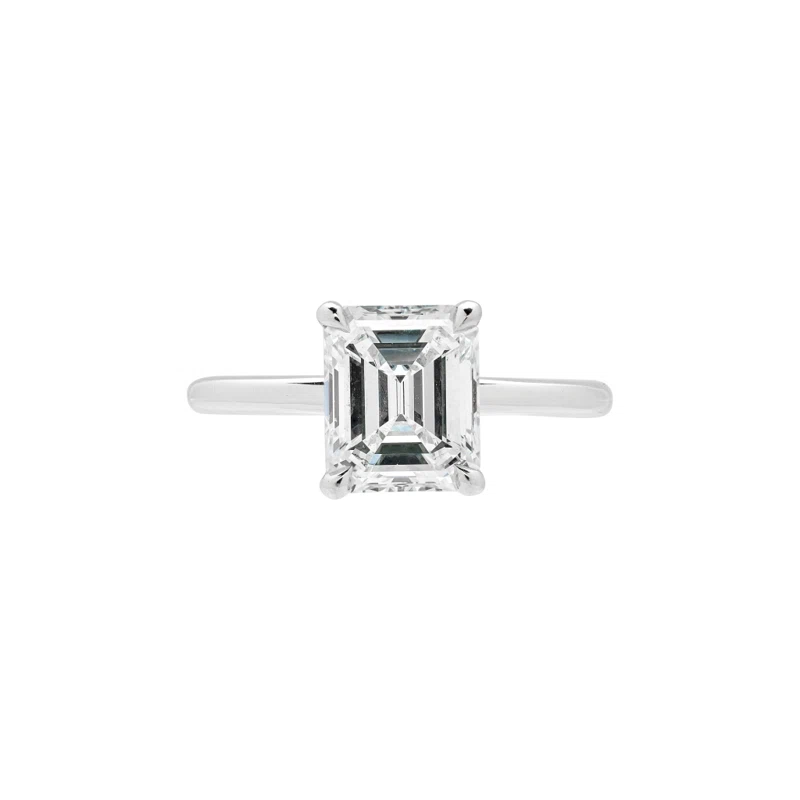 Platinum and 2.05ct Emerald Cut Diamond Engagement Ring