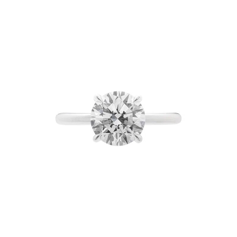 Platinum and 2.09ct Round Brilliant Cut Diamond Engagement Ring