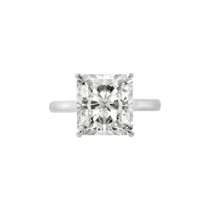 Platinum and 5.16ct Radiant Cut Diamond Engagement Ring