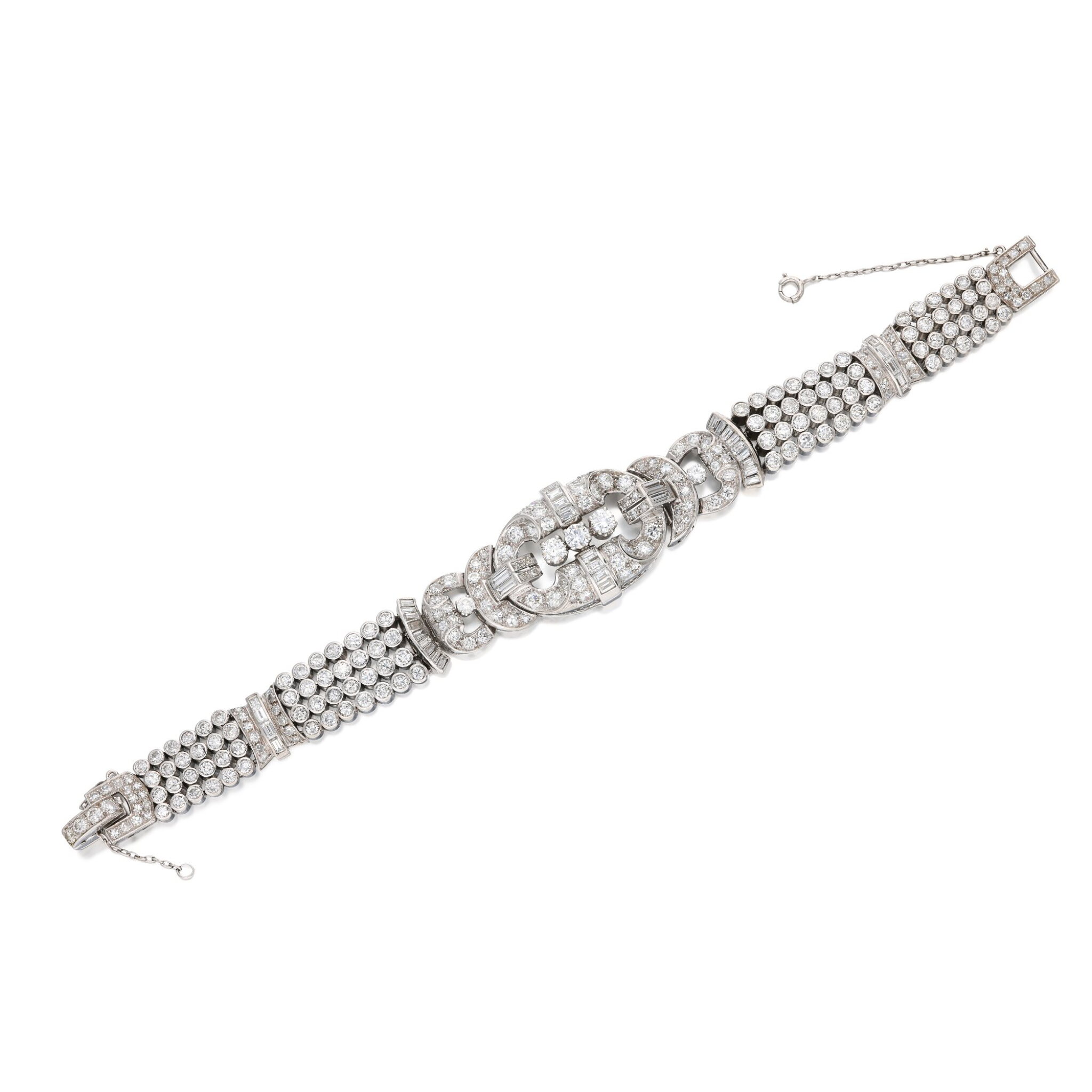 Platinum and Diamond Bracelet — view 1