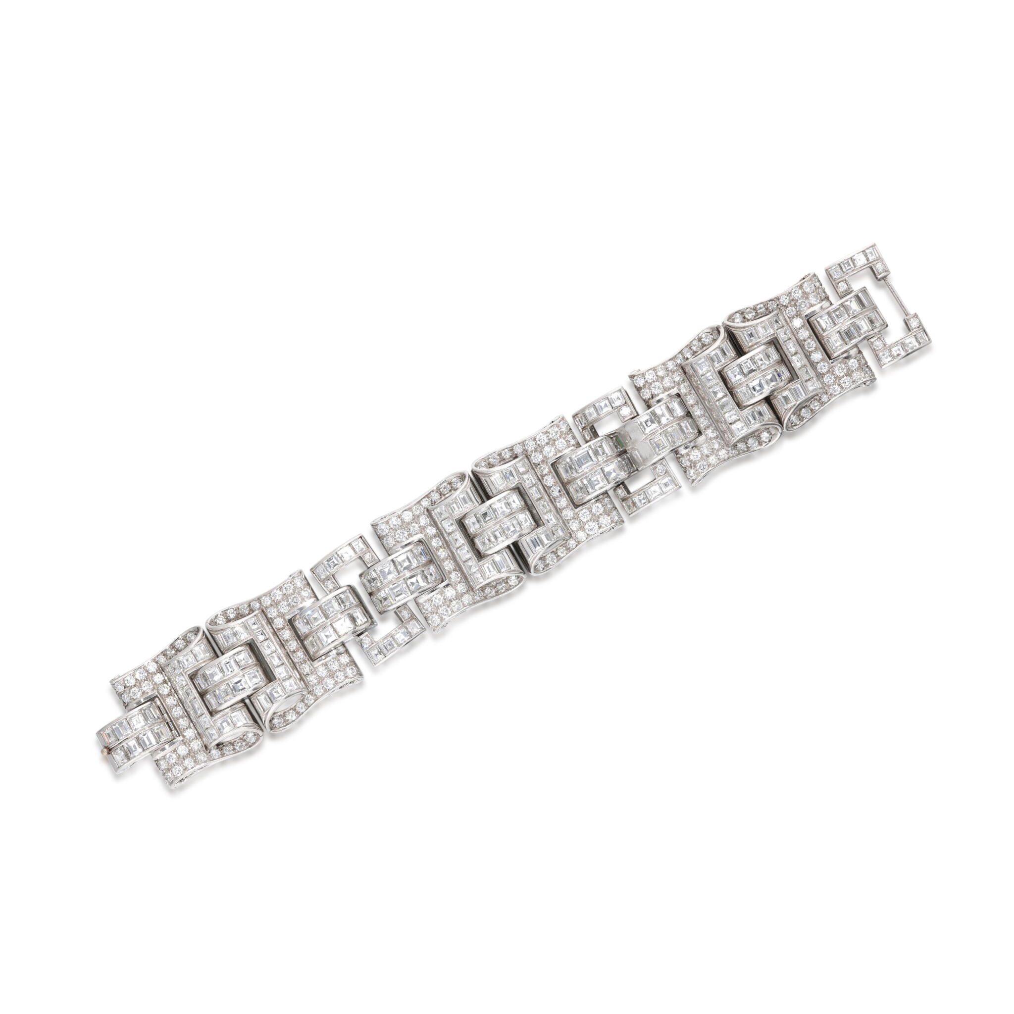 Platinum and Diamond Bracelet — view 1
