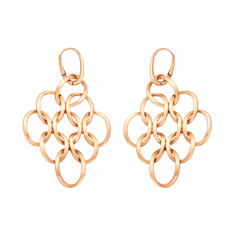 Gold Link Earrings