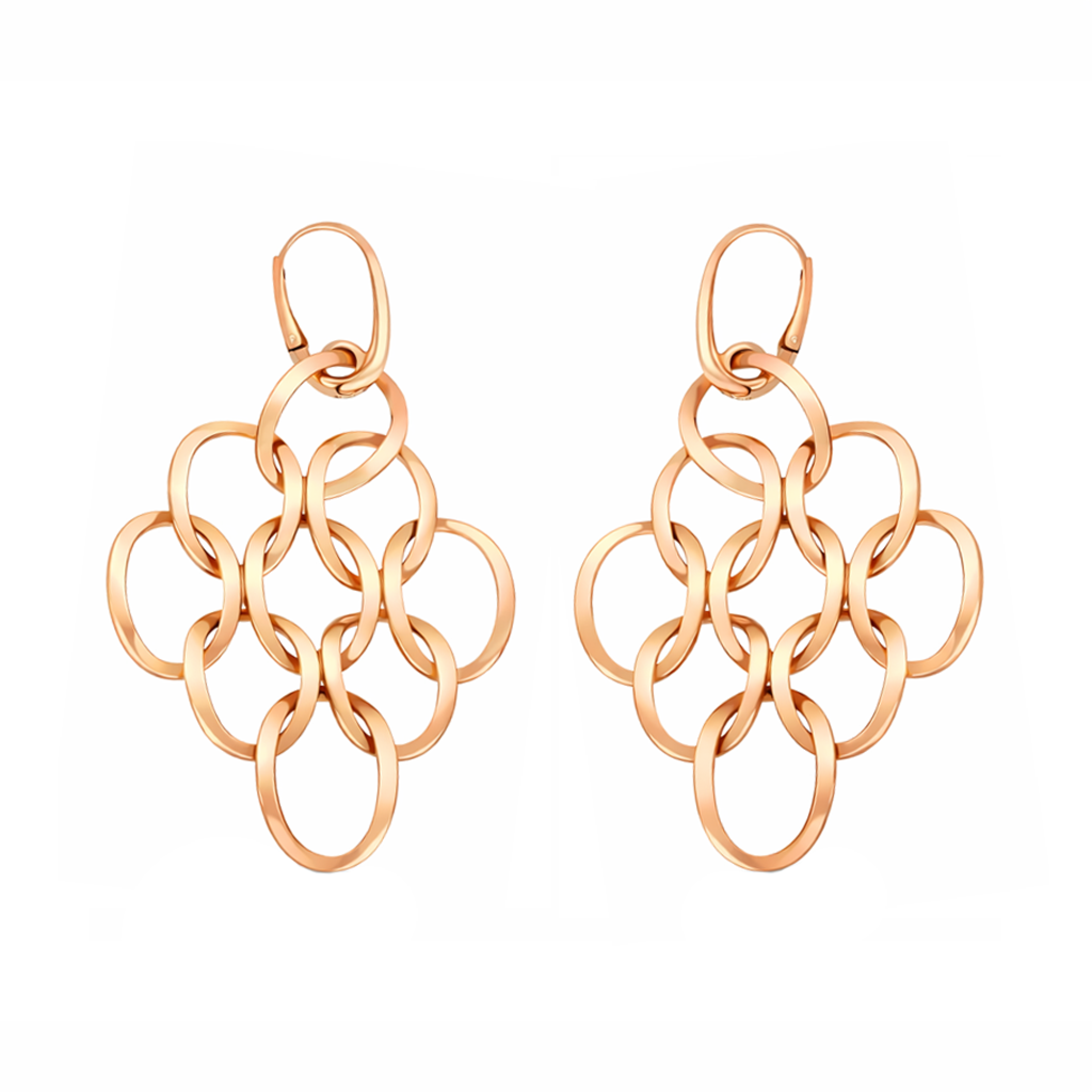 Gold Link Earrings — view 1