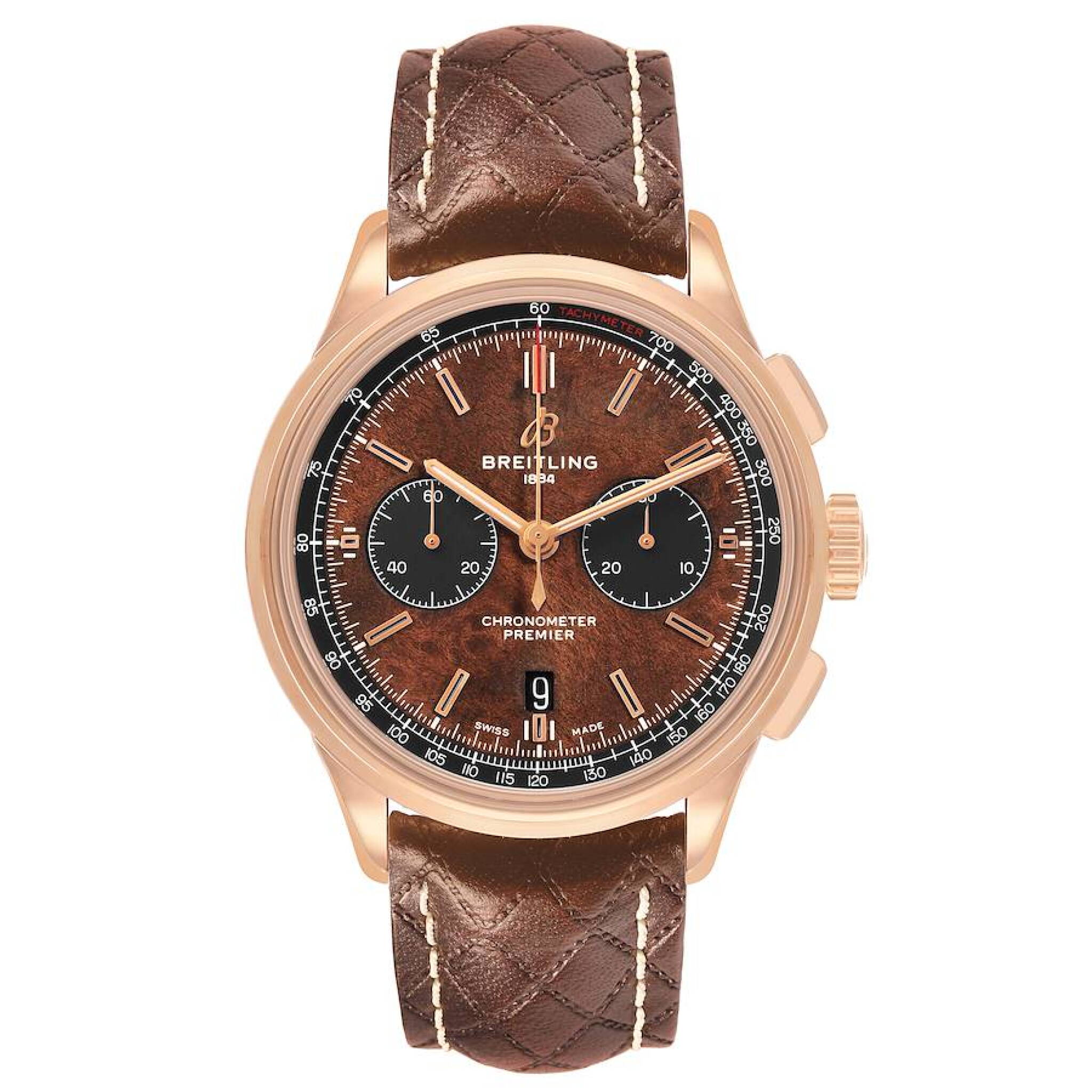 Premier B01 Bentley Centenary Limited Edition (Reference RB0118). A 42mm rose gold automatic wristwatch with date and chronograph. 2021 — view 1