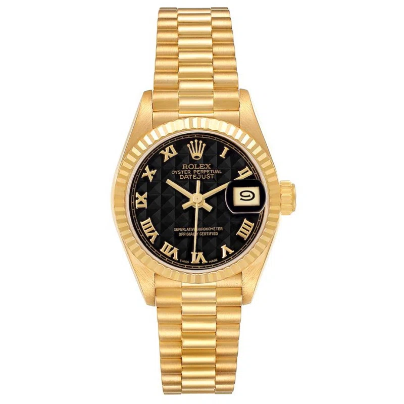 President Datejust (Reference 69178). A 26mm yellow gold automatic wristwatch with date. 1990-1991