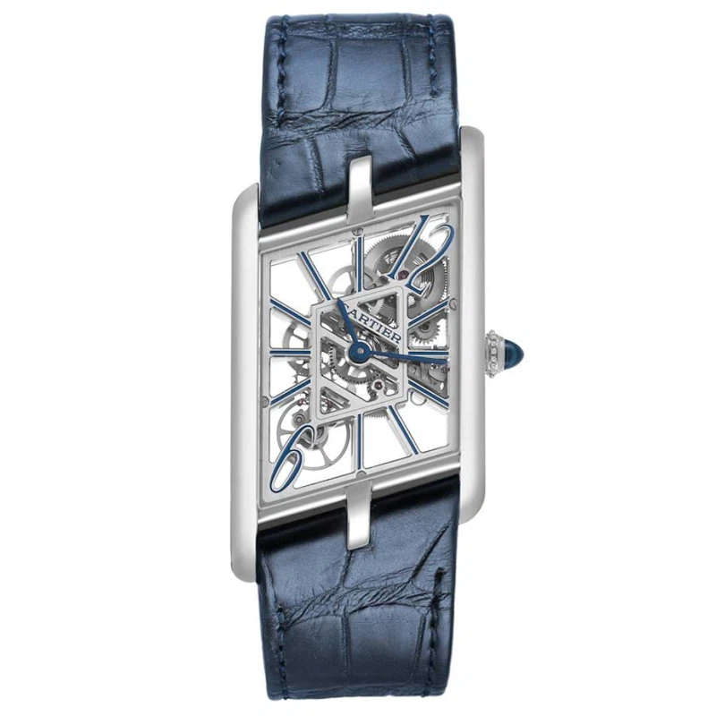 Prive Tank Asymetrique (المرجع WHTA0012). ساعة يد من البلاتين بقطر 47.17mm، بحركة ميكانيكية ذات تعبئة يدوية.