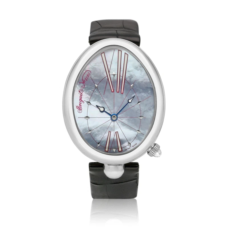 Reine De Naples (Reference 8967). A stainless steel automatic wristwatch with mother-of-pearl dial. Circa 2015