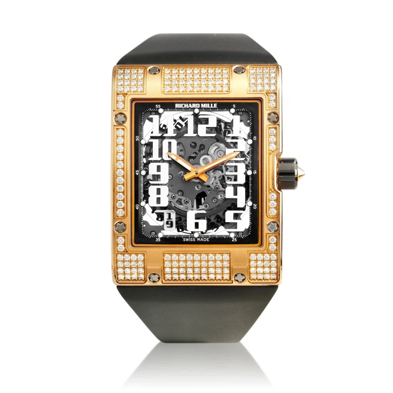 Richard Mille (Reference RM016). A rose gold diamond-set automatic wristwatch. circa 2017