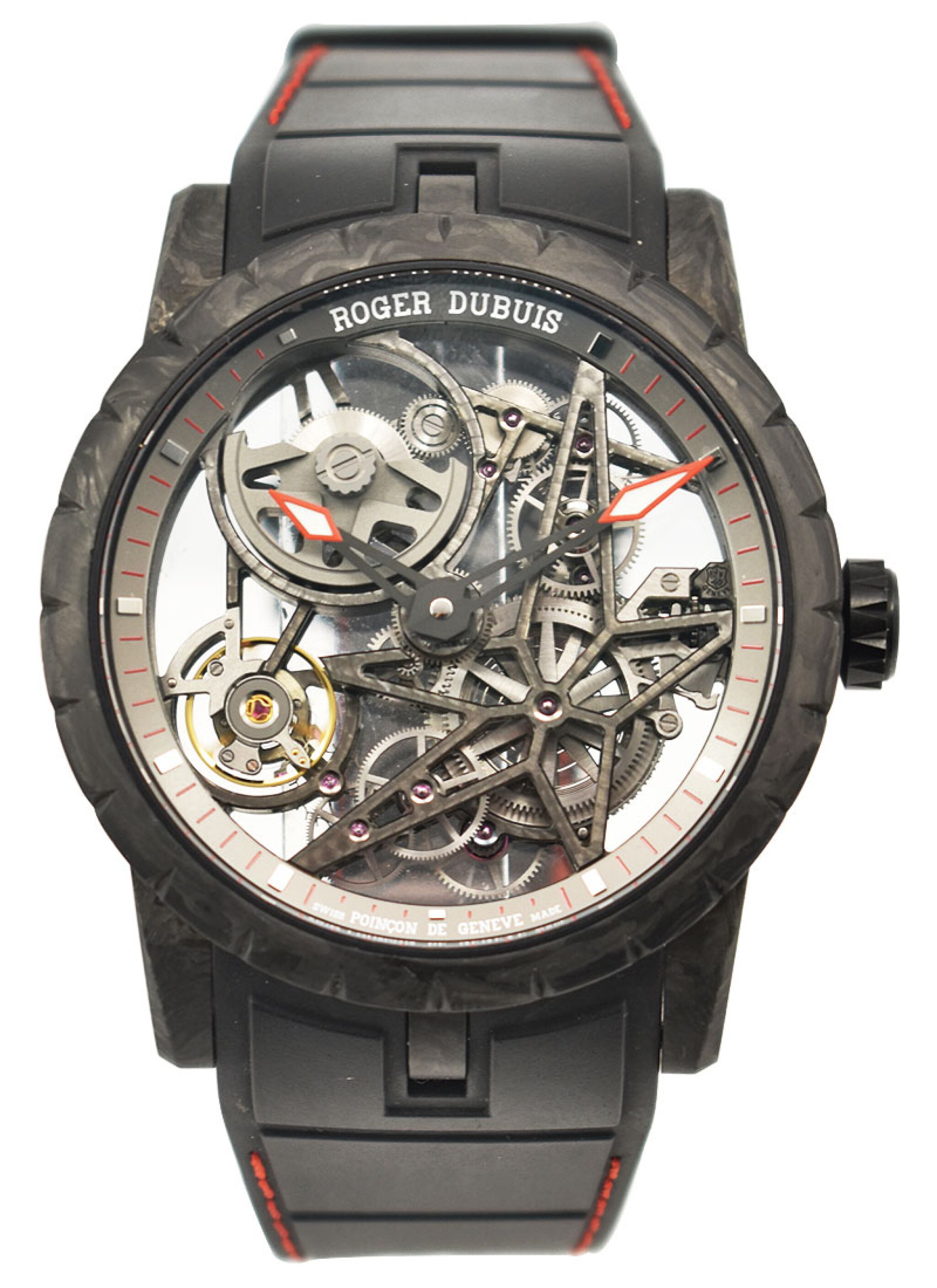 Excalibur (Reference DBEX0777). A 42mm black carbon automatic wristwatch. 2023 — view 1