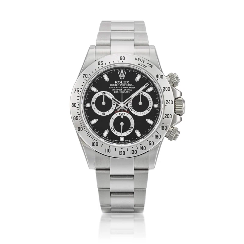 Cosmograph Daytona (Reference 116520). A 40mm stainless steel automatic wristwatch with chronograph. 2011