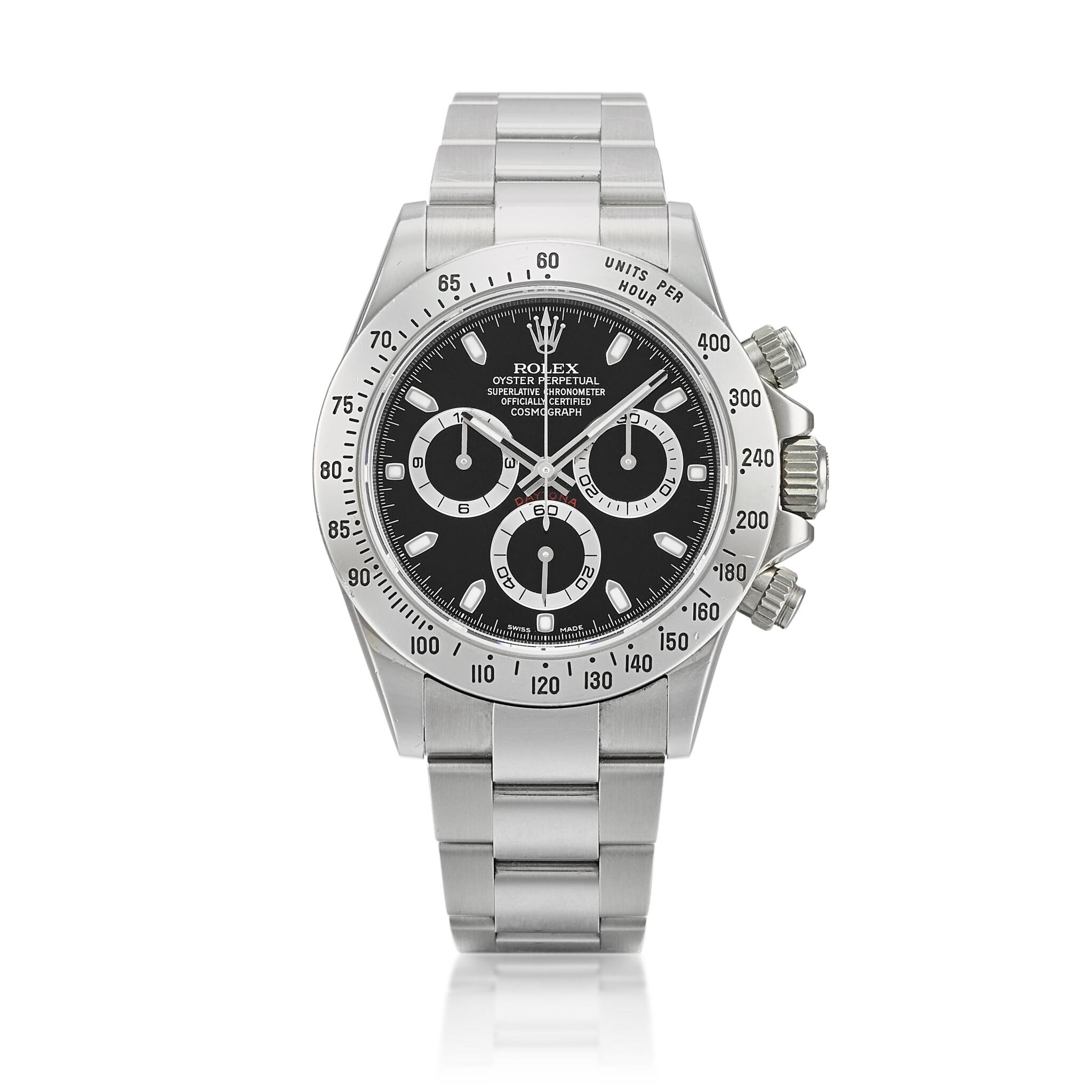 Cosmograph Daytona (Reference 116520). A 40mm stainless steel automatic wristwatch with chronograph. 2011 — view 1