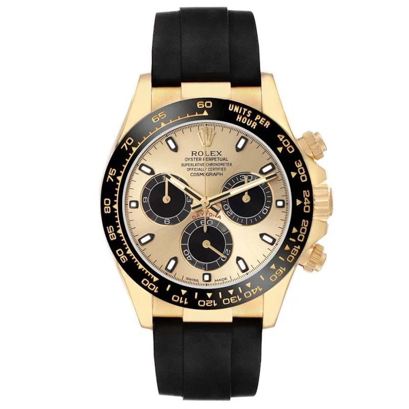 Cosmograph Daytona 'Pikachu' (المرجع 116518LN). ساعة يد من الذهب الأصفر بقطر 40mm، بحركة أوتوماتيكية، مع كرونوغراف. 2017