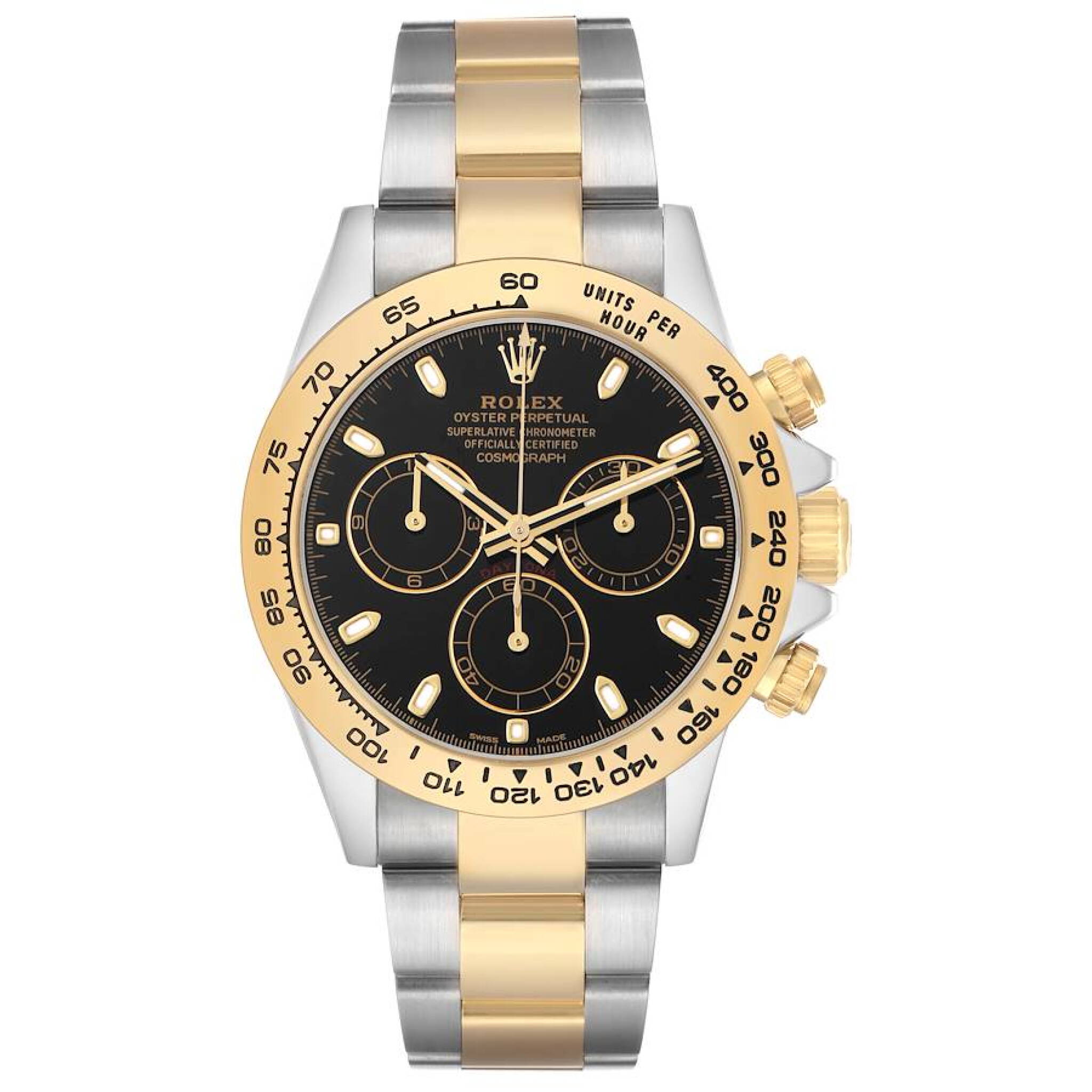 Cosmograph Daytona (Reference 116503). A 40mm yellow gold stainless steel automatic wristwatch with chronograph. 2017 — view 1