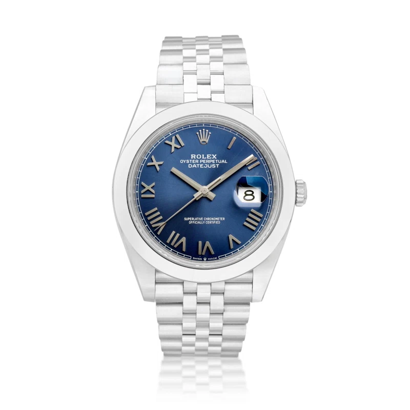 DateJust (Reference 126300). A stainless steel automatic wristwatch with date and bracelet. Circa 2026